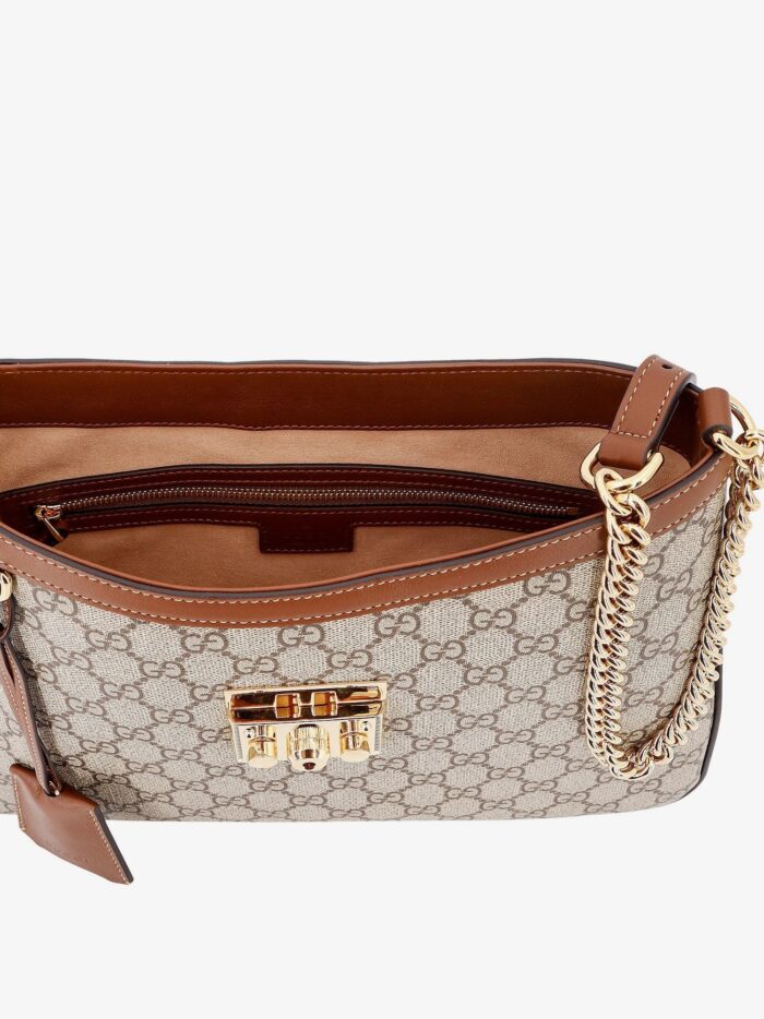 Gucci Padlock Supreme GG Fabric And Leather Shoulder Bag