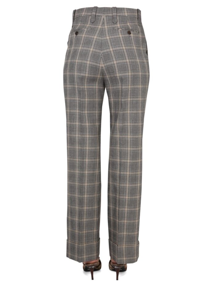 Gucci PANTS WITH PRINCE OF WALES PATTERN