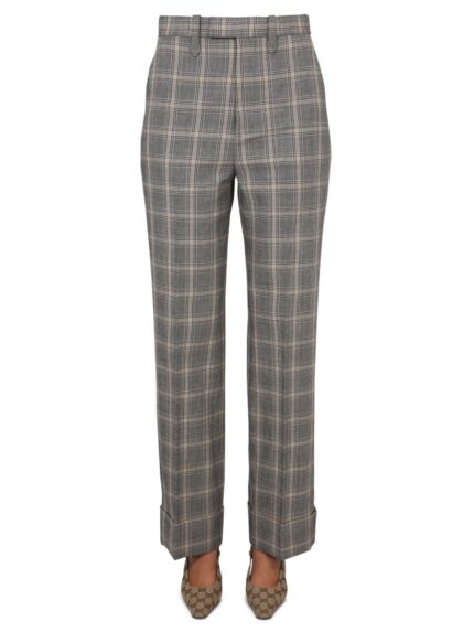 Gucci PANTS WITH PRINCE OF WALES PATTERN