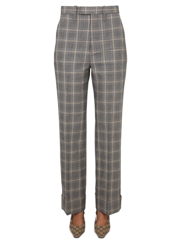 Gucci PANTS WITH PRINCE OF WALES PATTERN