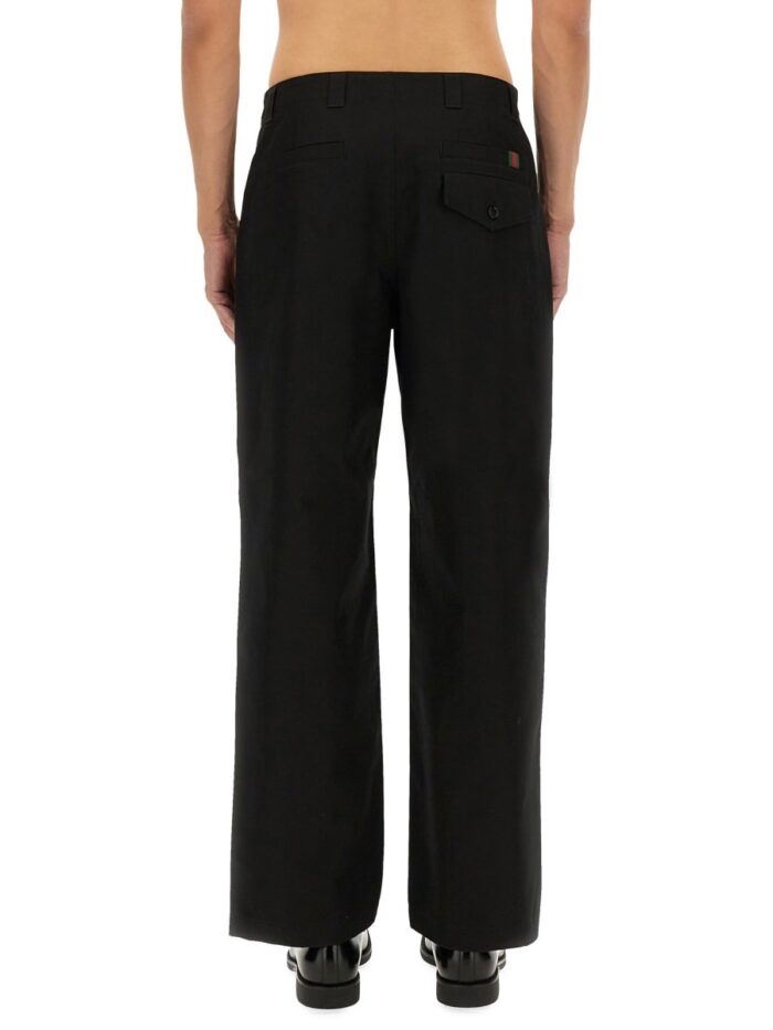 gucci pants with web detail Gucci PANTS WITH WEB DETAIL