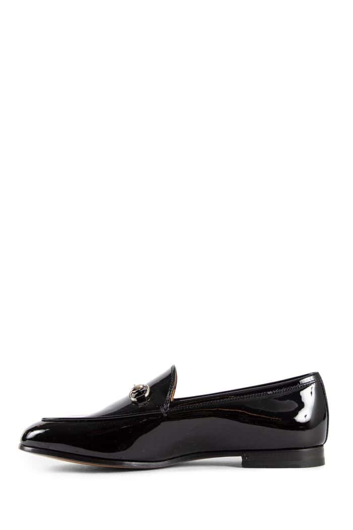 GUCCI Patent Leather Jordaan Loafers