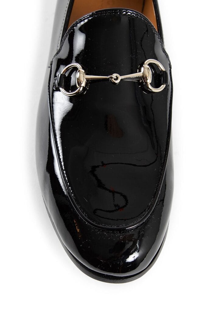 GUCCI Patent Leather Jordaan Loafers