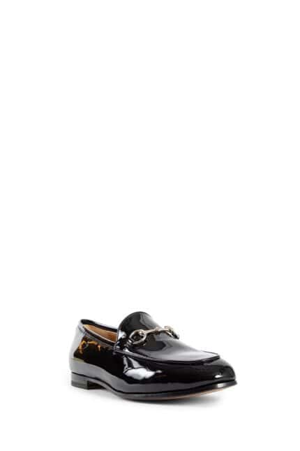 GUCCI Patent Leather Jordaan Loafers