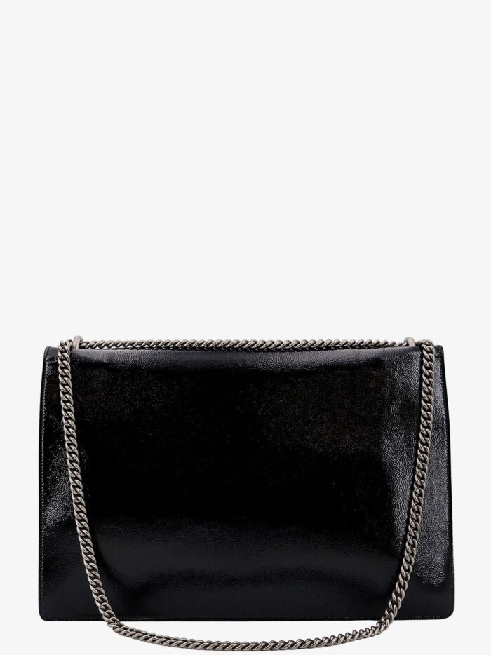 Gucci Patent Leather Shoulder Bag With Iconic Tiger's Head