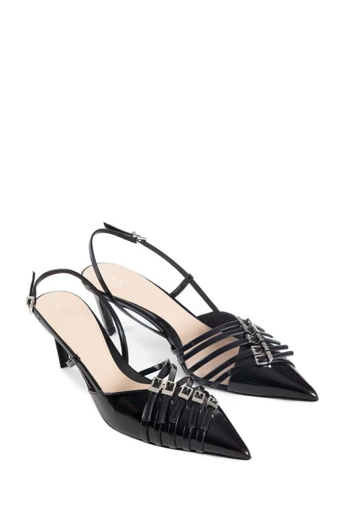 GUCCI Patent Slingback Pumps