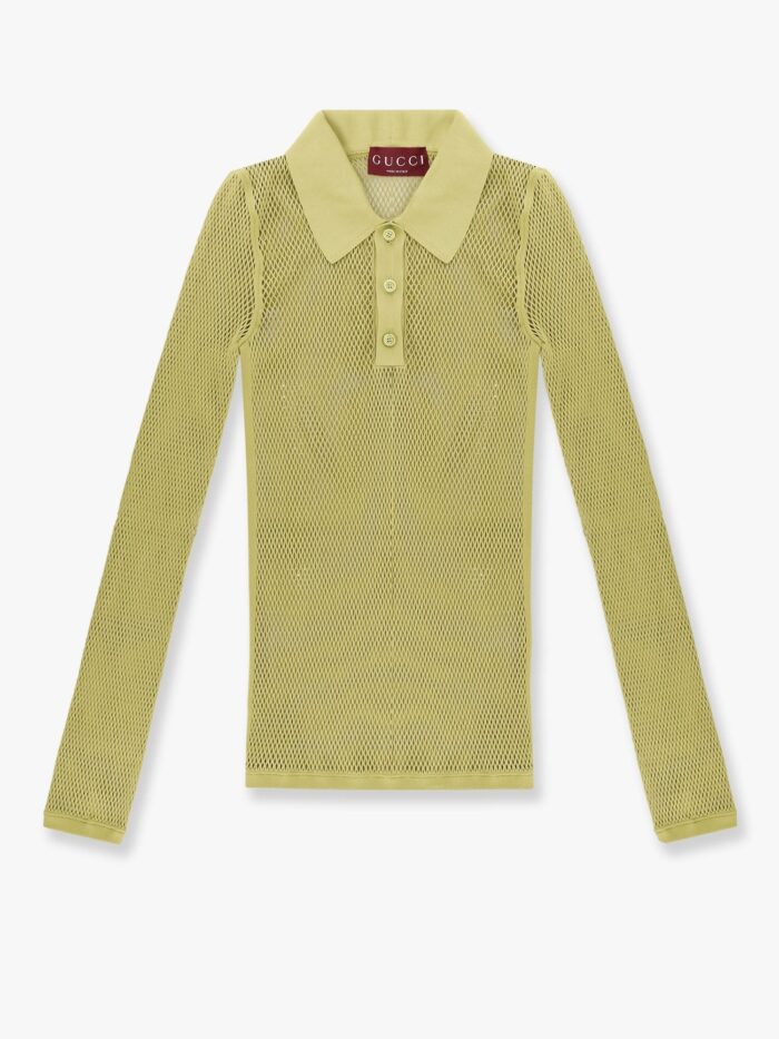 Gucci Perforated Polo Shirt