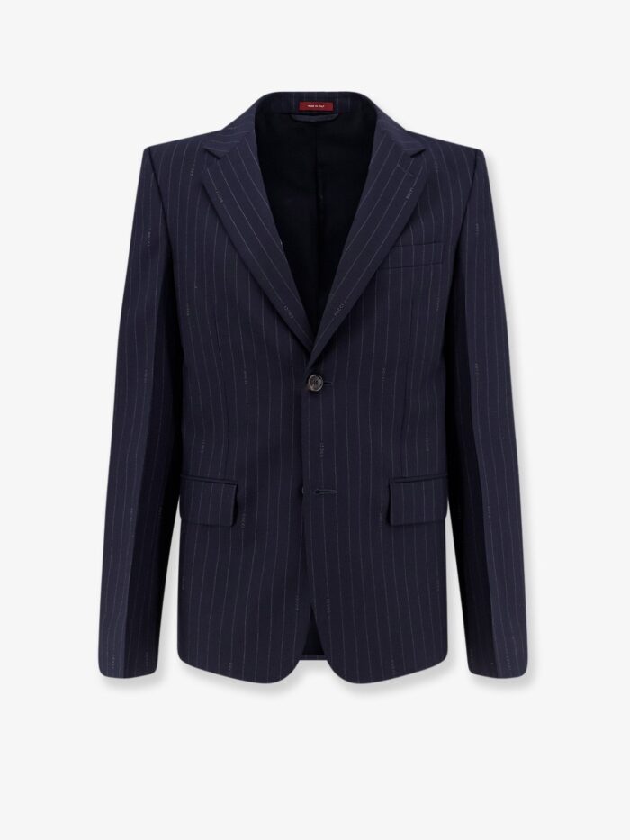 gucci pinstripe wool single breasted blazer Gucci Pinstripe Wool Single-breasted Blazer