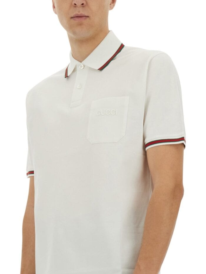 Gucci POLO SHIRT WITH EMBROIDERY