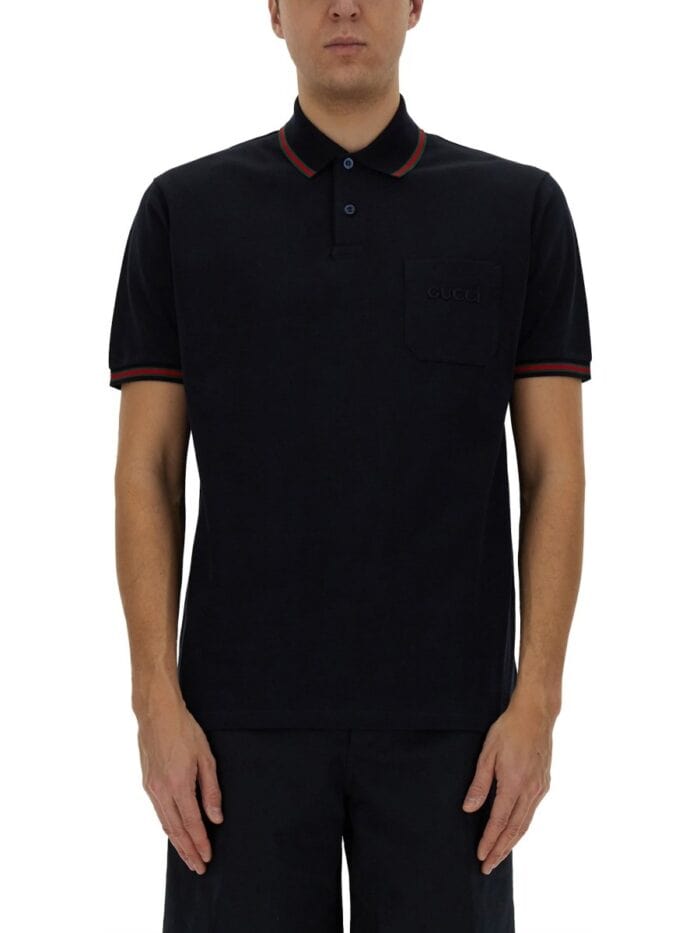 Gucci POLO SHIRT WITH EMBROIDERY
