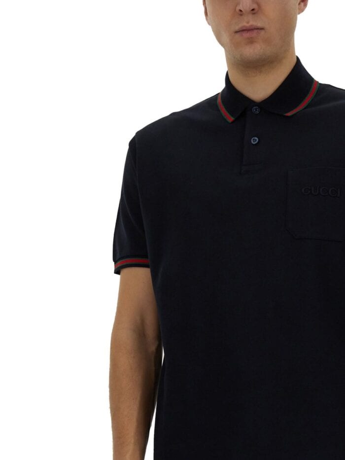 Gucci POLO SHIRT WITH EMBROIDERY