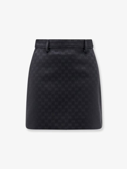 Gucci Primavera GG Cotton Blend Mini Skirt