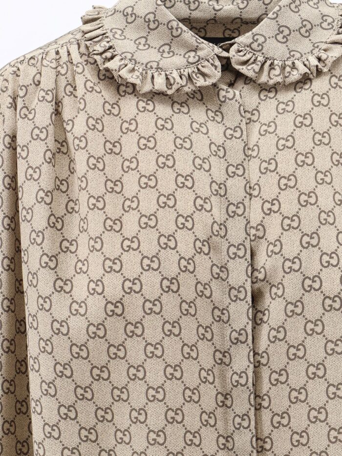 Gucci Primavera Silk Shirt With GG Print