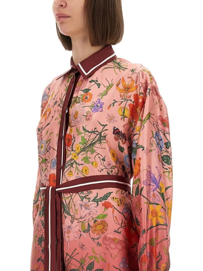 Gucci PRINTED CHEMISIER DRESS