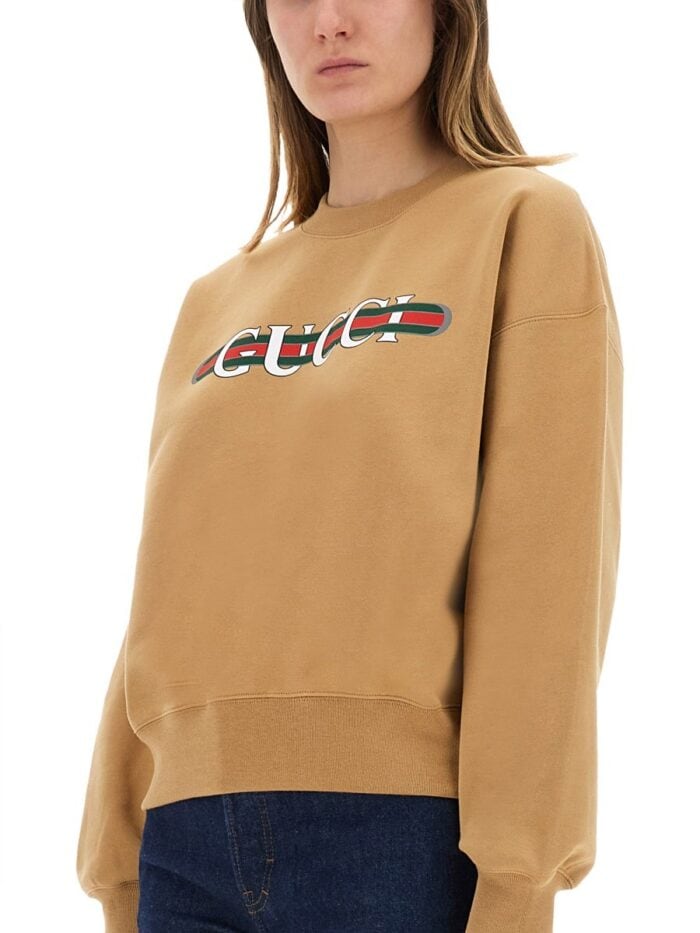 Gucci PRINTED COTTON JERSEY SWEATSHIRT
