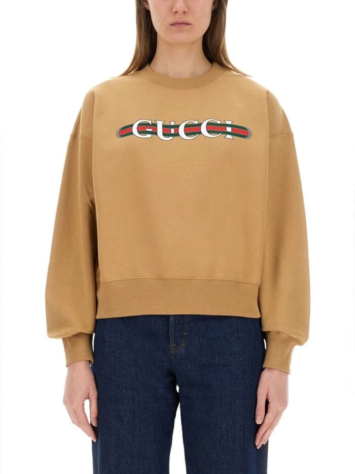 Gucci PRINTED COTTON JERSEY SWEATSHIRT