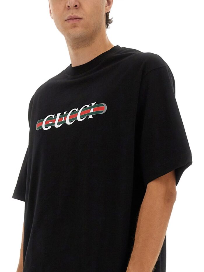 Gucci PRINTED COTTON JERSEY T-SHIRT