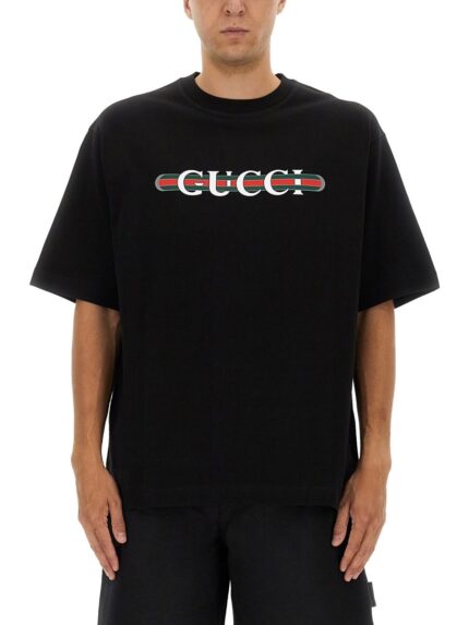 Gucci PRINTED COTTON JERSEY T-SHIRT