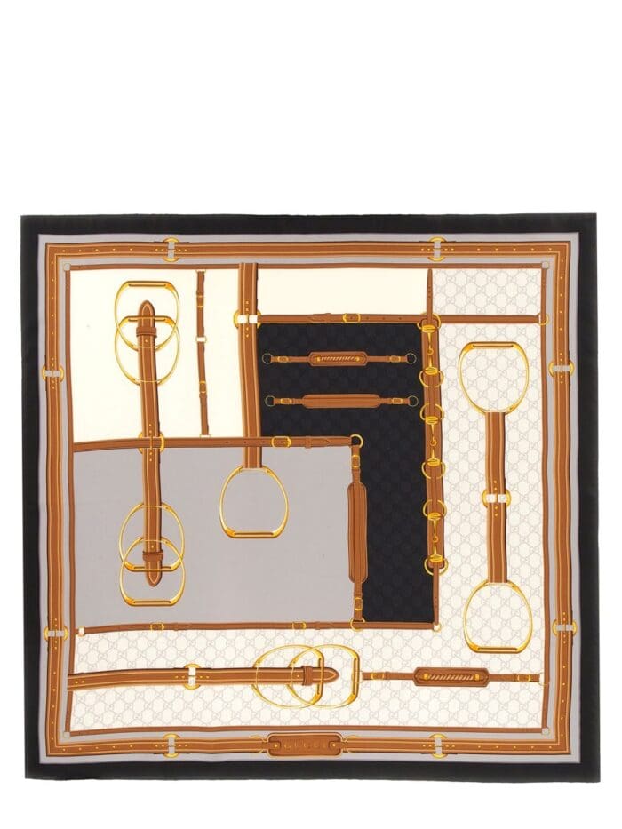 gucci printed silk carre Gucci PRINTED SILK CARRE