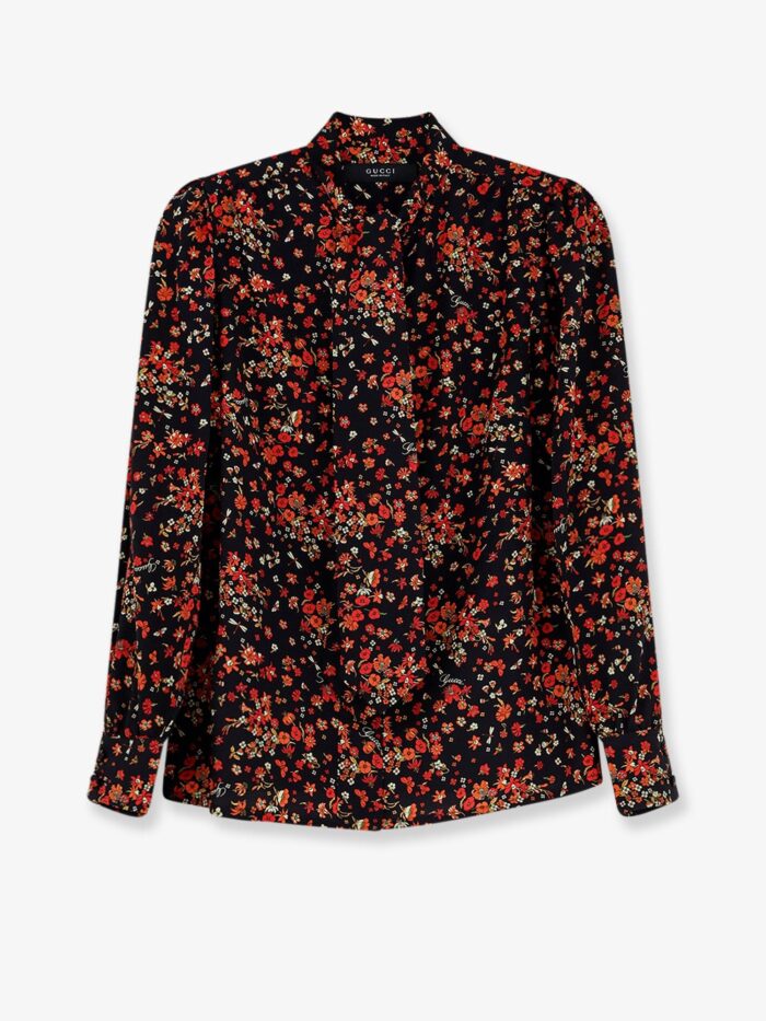 gucci printed silk shirt Gucci Printed Silk Shirt