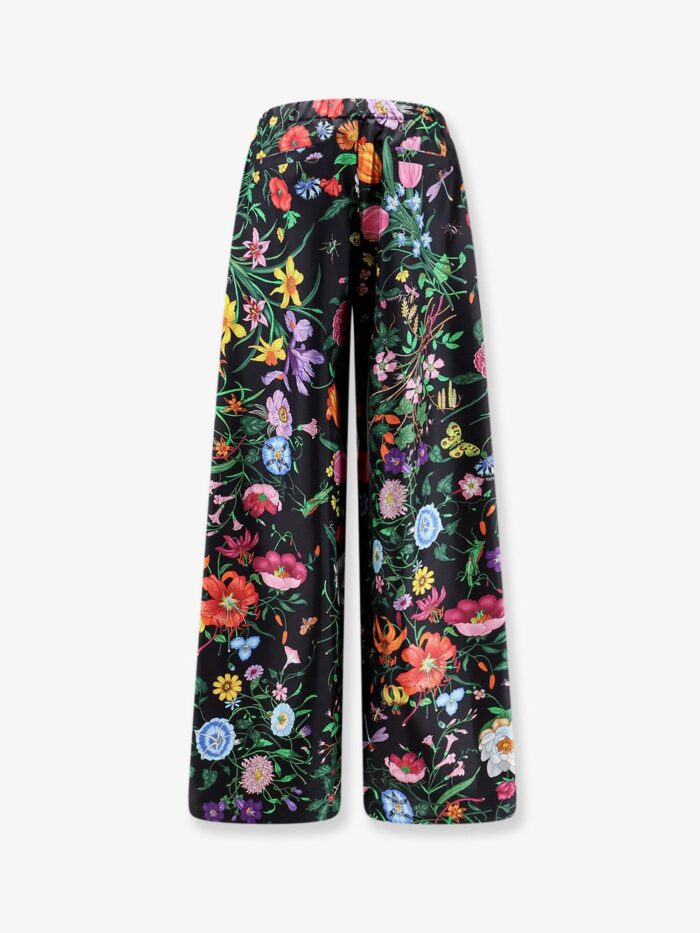 Gucci Printed Silk Trousers