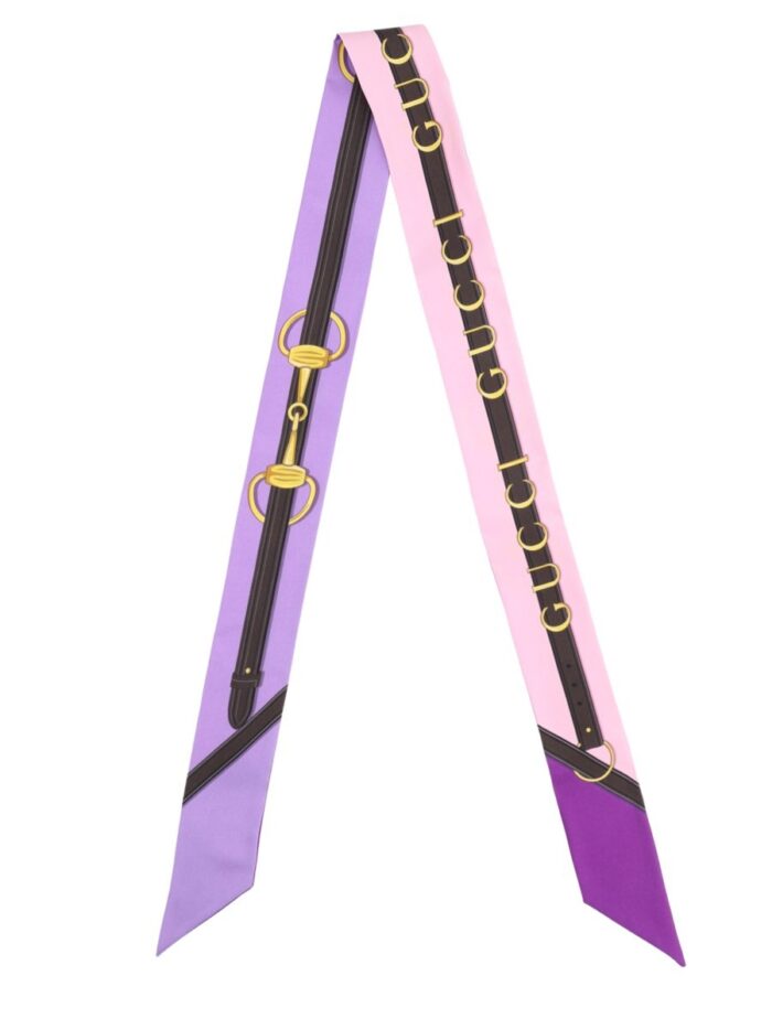 Gucci PRINTED SILK TWILL RIBBON