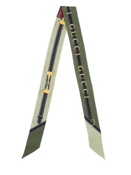 Gucci PRINTED SILK TWILL RIBBON