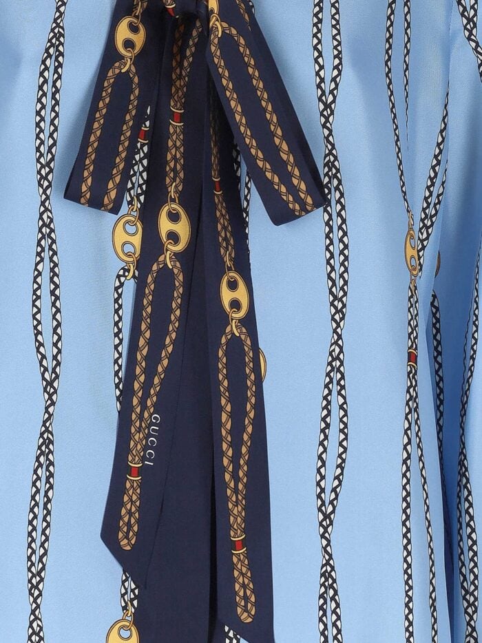 Gucci Printed Silk Twill Shirt