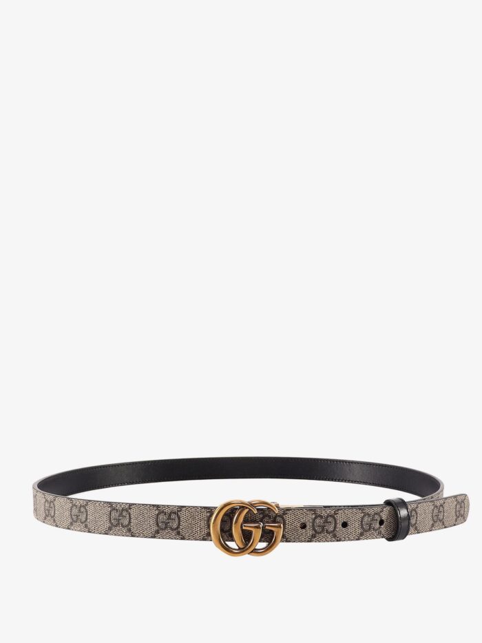 Gucci Reversible Supreme GG Fabric And Leather Belt