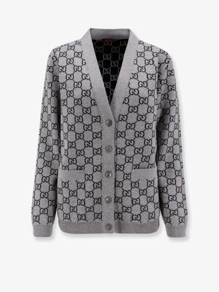 Gucci Reversible Wool Cardigan With GG Motif