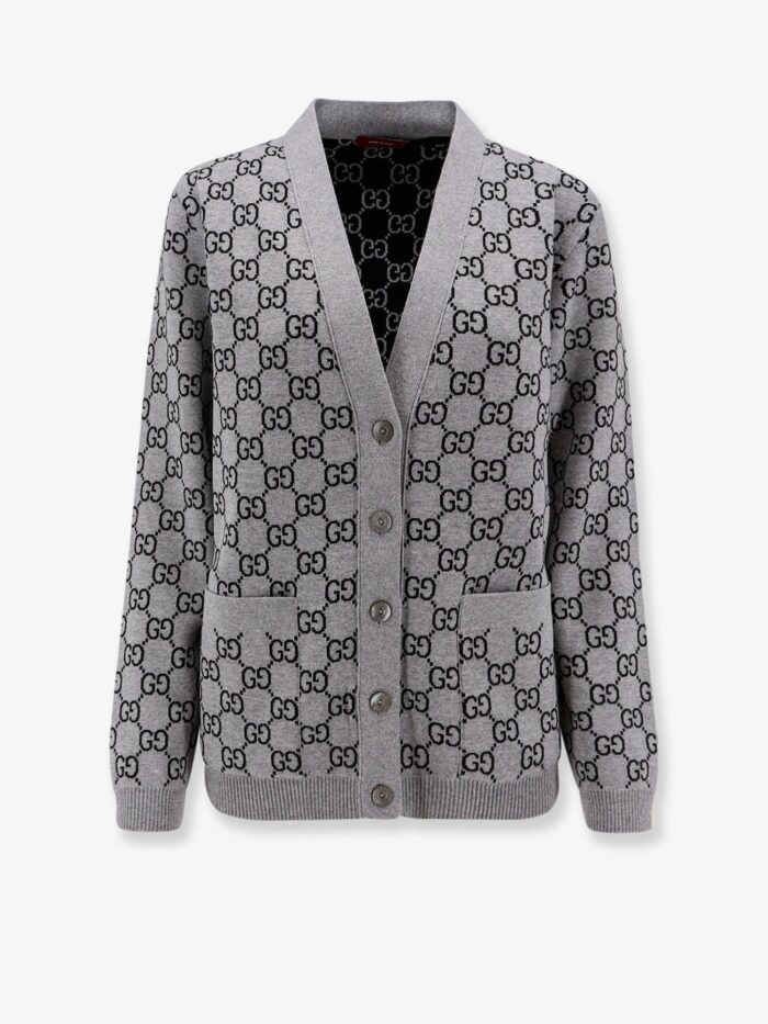 Gucci Reversible Wool Cardigan With GG Motif