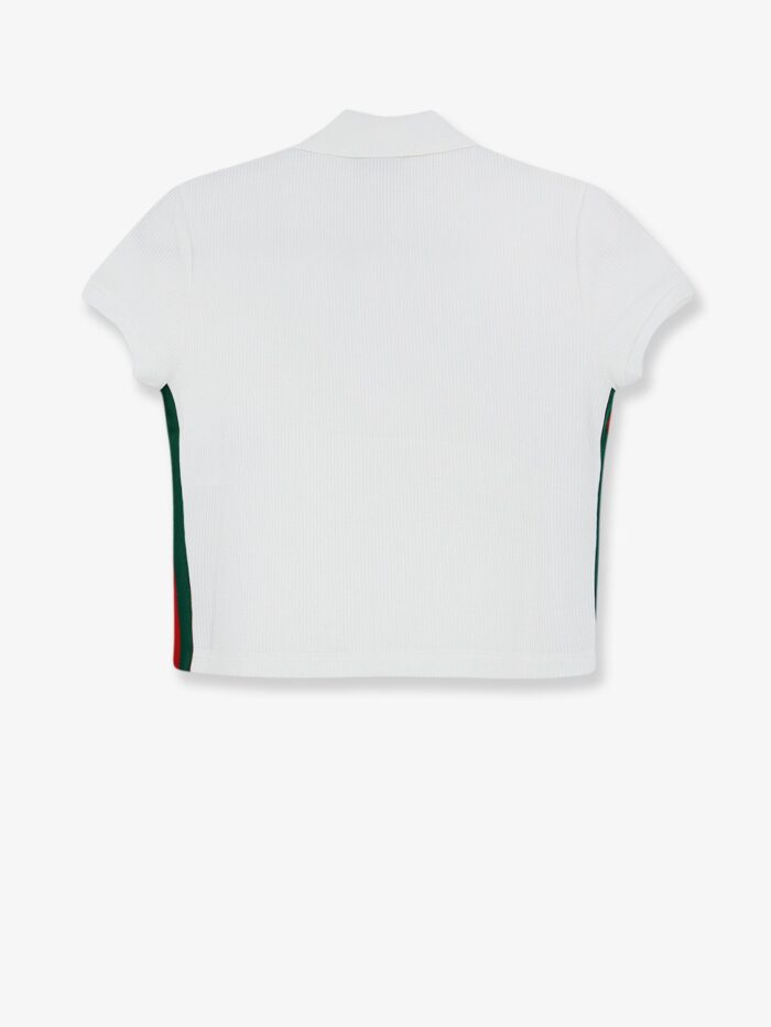 Gucci Ribbed Cotton Jersey Polo Shirt