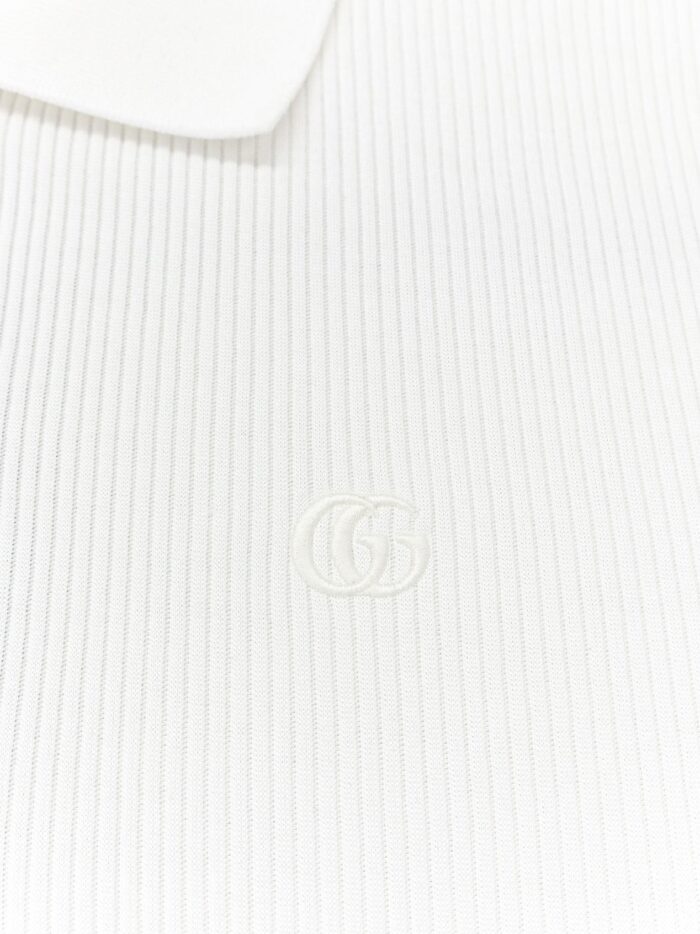 Gucci Ribbed Cotton Jersey Polo Shirt