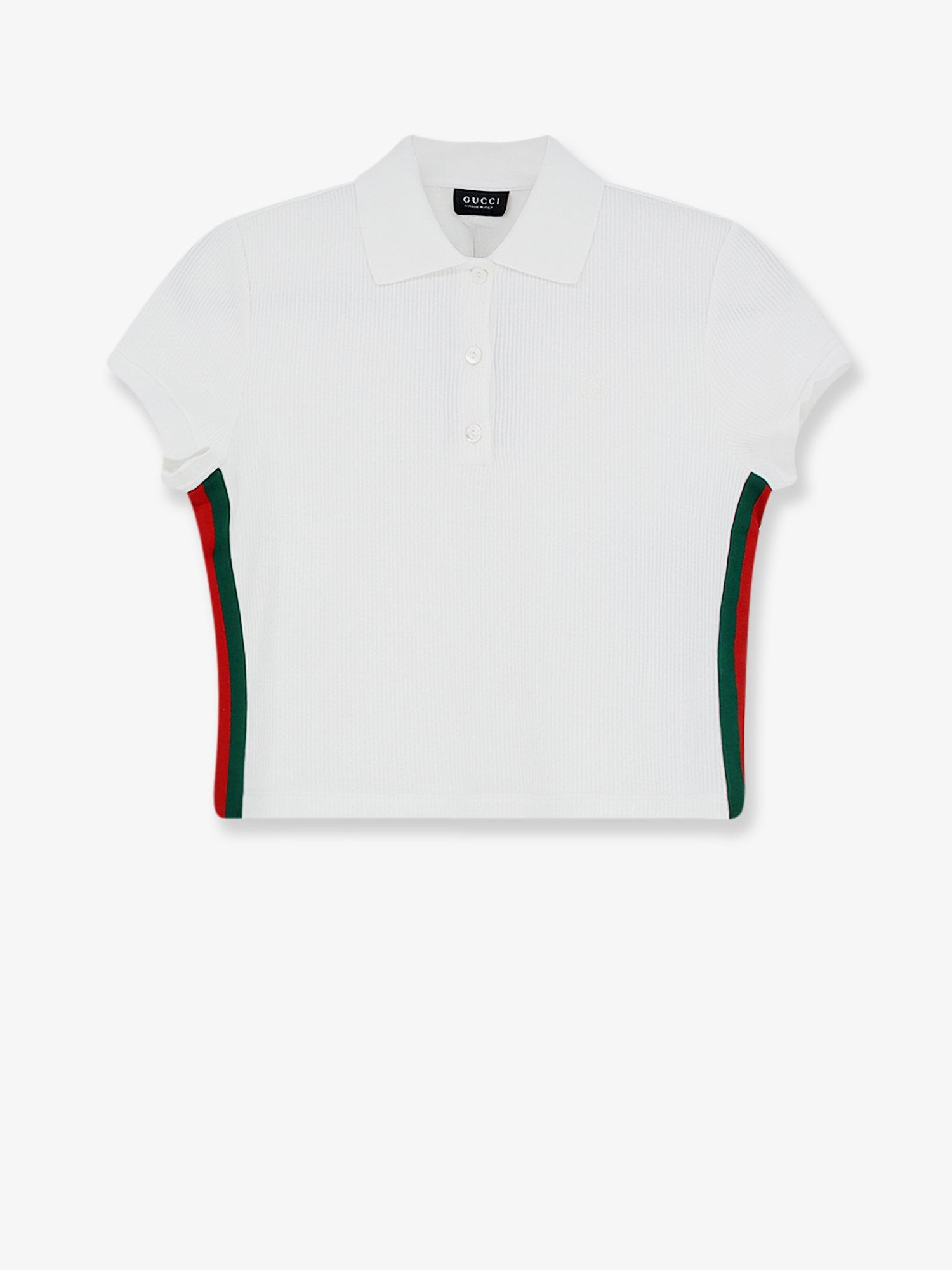 Gucci Ribbed Cotton Jersey Polo Shirt