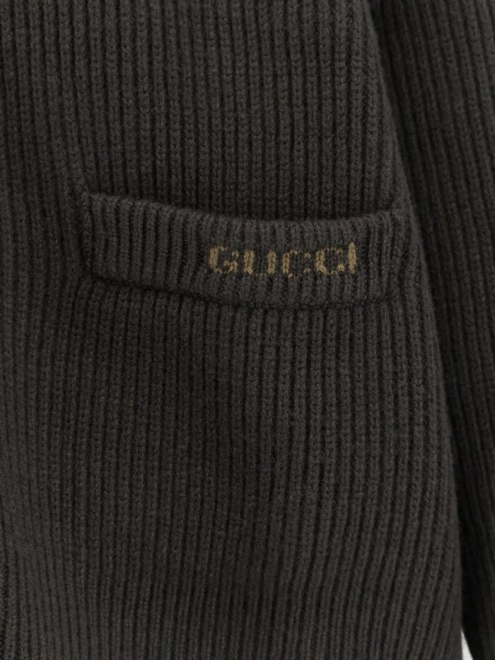 Gucci Ribbed Wool And Cashmere Cardigan