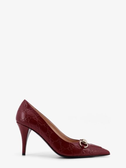 Gucci Rosso Ancora Gg Leather Décolleté