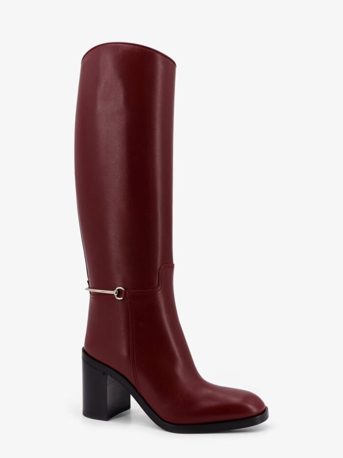 Gucci Rosso Ancora Leather Boots