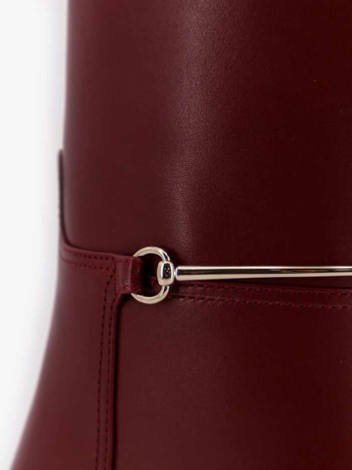 Gucci Rosso Ancora Leather Boots