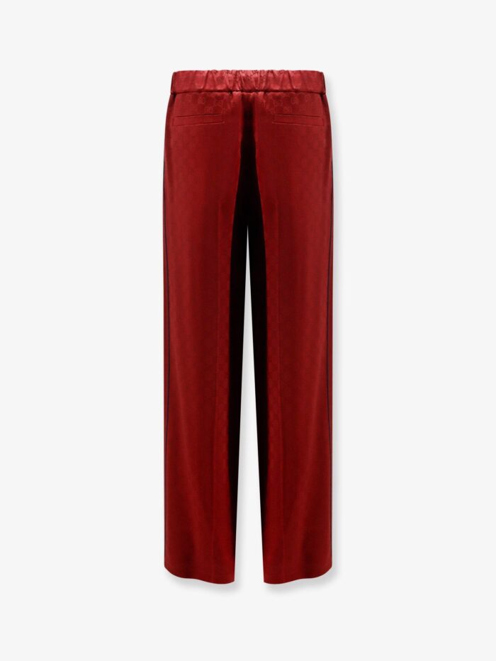 Gucci Rosso Ancora Viscose Blend Trousers