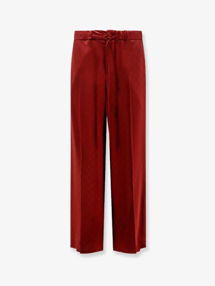 Gucci Rosso Ancora Viscose Blend Trousers