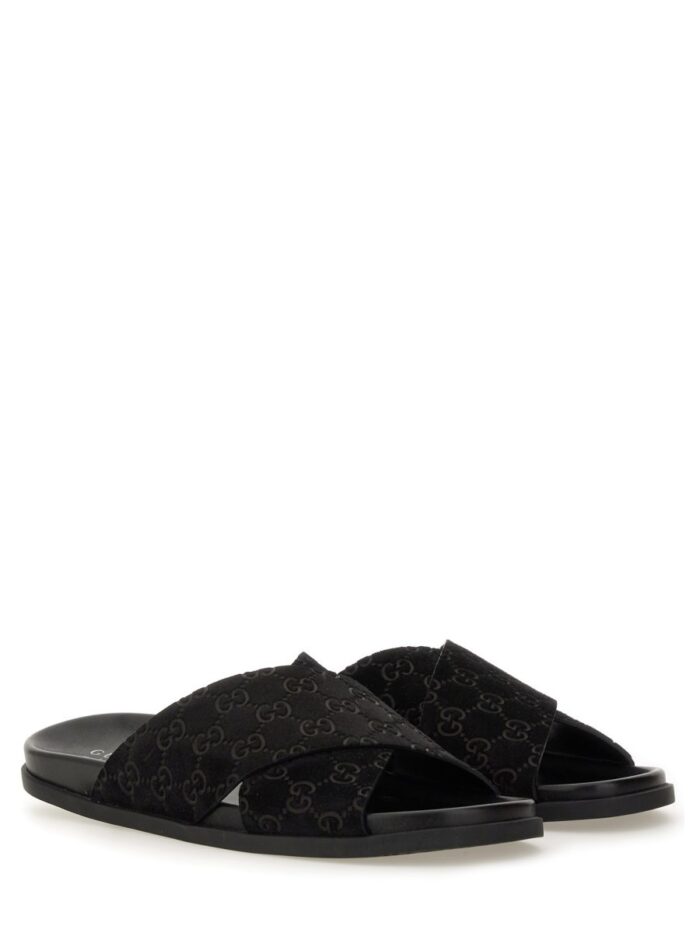 Gucci SANDAL SLIDER WITH GG PATTERN