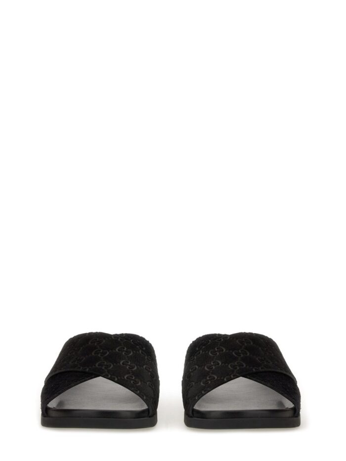 Gucci SANDAL SLIDER WITH GG PATTERN