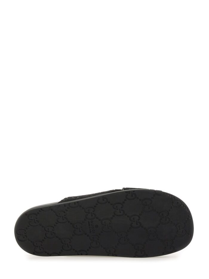 Gucci SANDAL SLIDER WITH GG PATTERN