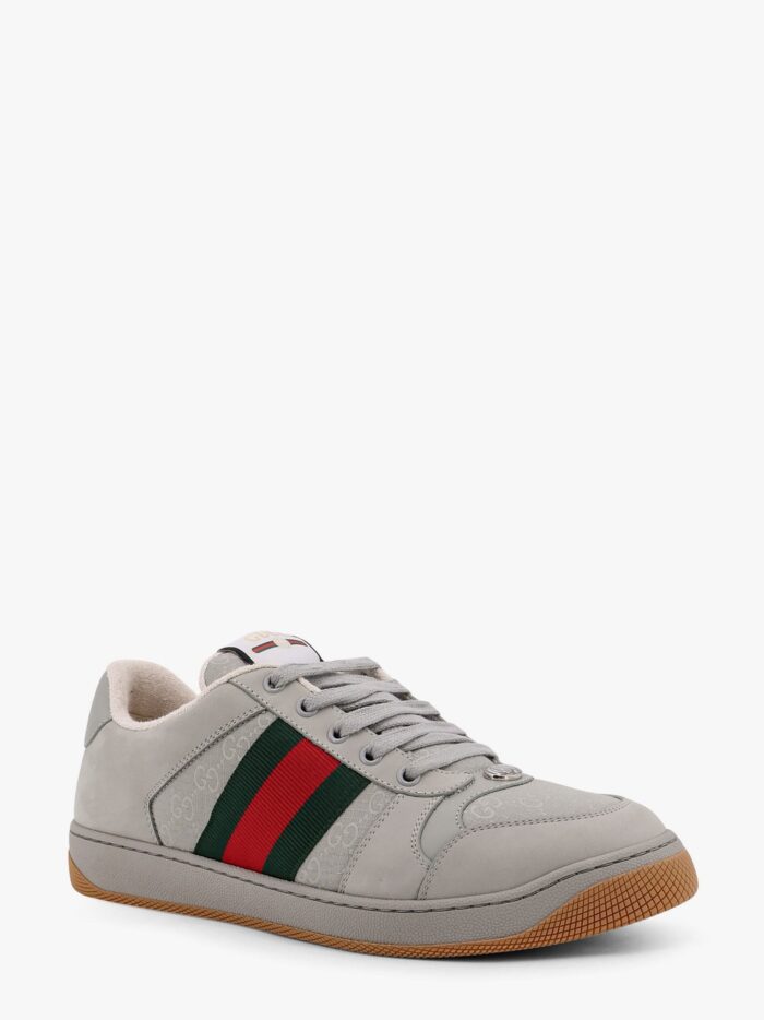 Gucci Screener Gg Fabric Sneakers With Web Detail