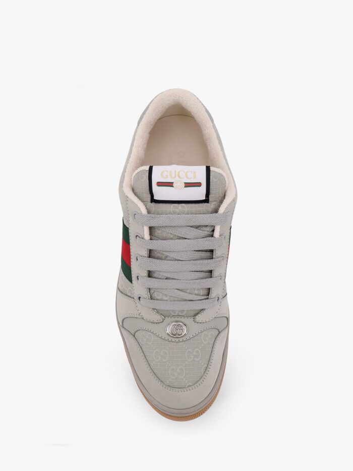 Gucci Screener Gg Fabric Sneakers With Web Detail
