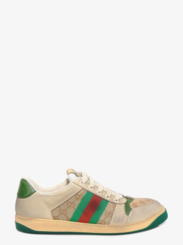 Gucci Screener GG Low-top Vintage Leather Sneakers