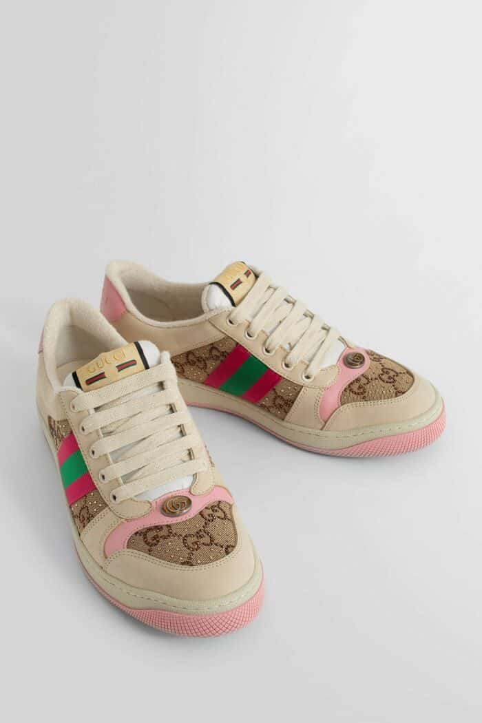 GUCCI Screener Sneakers With Crystals