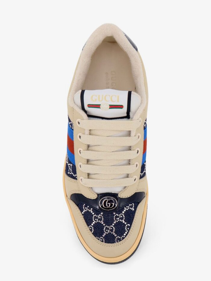 Gucci Screener Sneakers With GG Crystals
