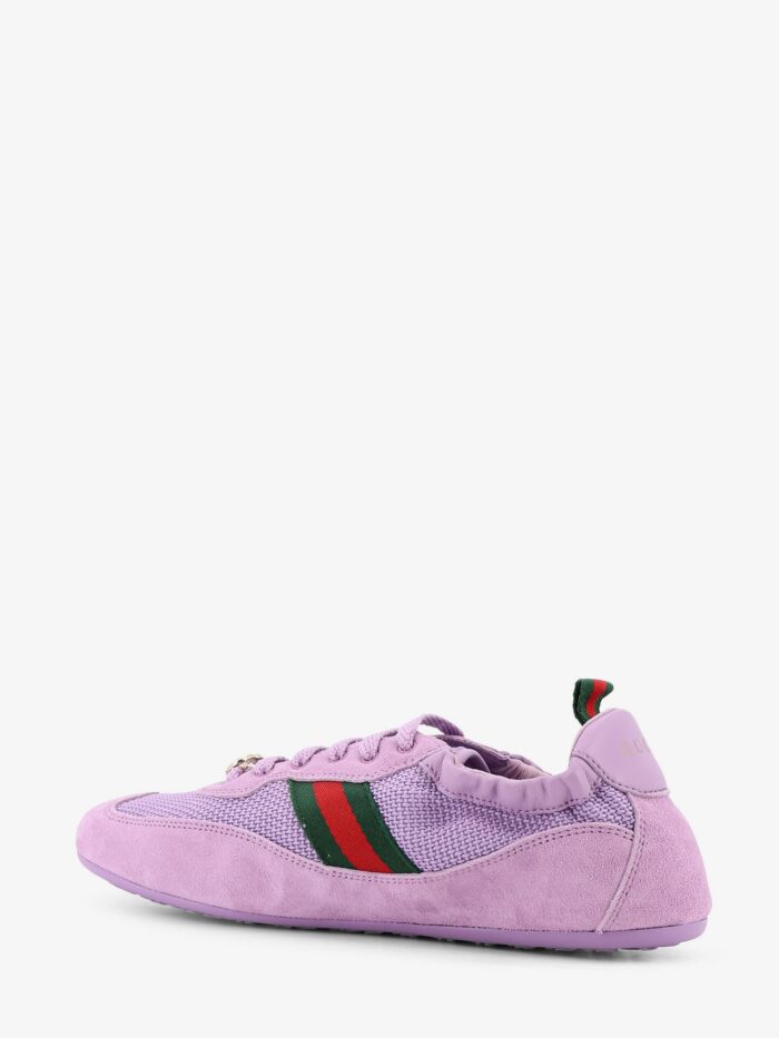 Gucci Shift Mesh And Suede Sneakers
