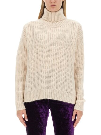 Gucci SILK AND CASHMERE TURTLENECK SWEATER